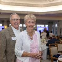 John and Lydia Tobian smiling at camera